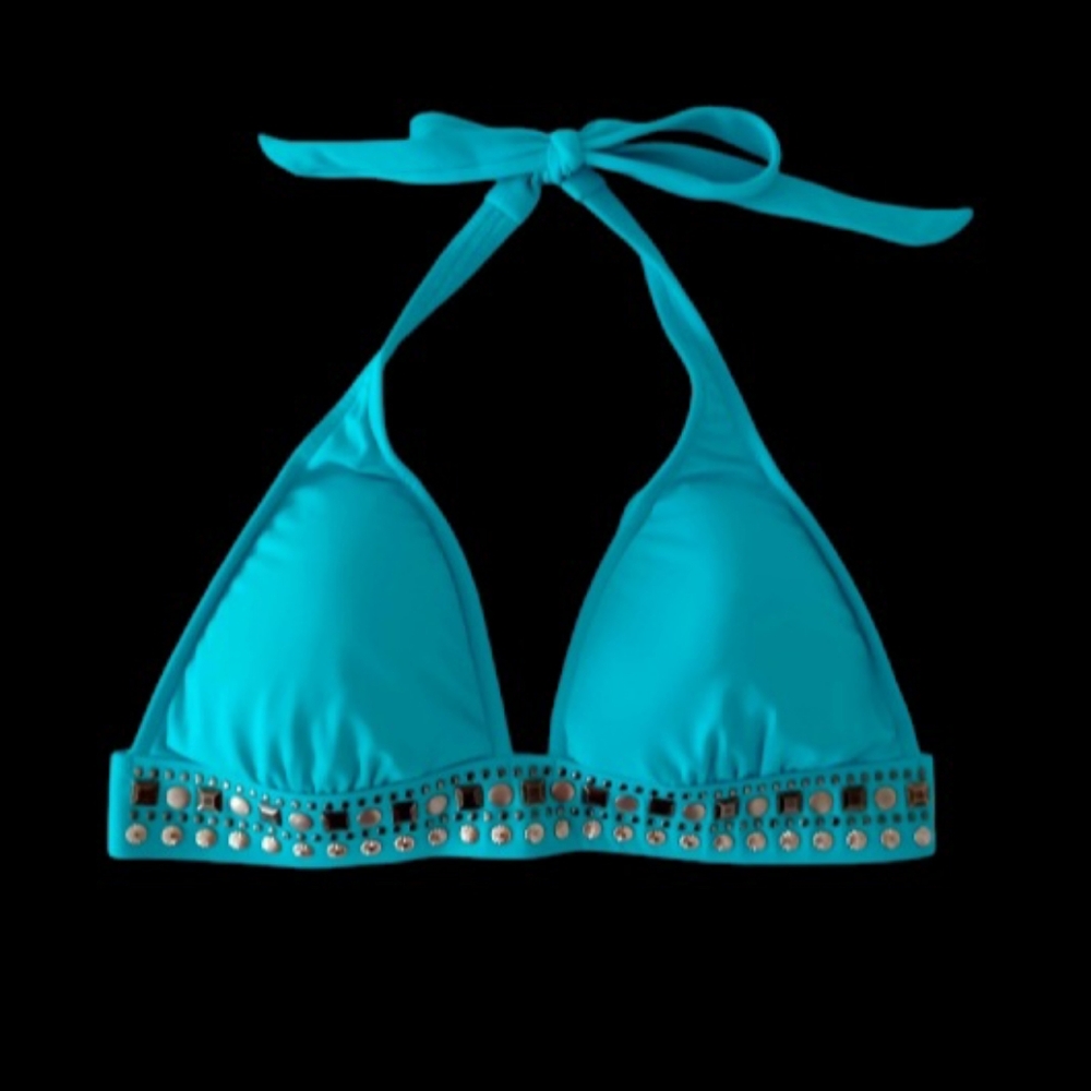 VENUS Embellished Halter Bikini Top, size 32D/34C/36B